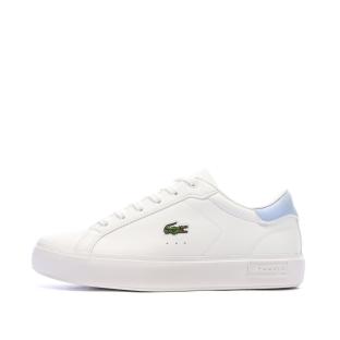 Baskets Blanches/Bleu Ado Lacoste Powercourt vue 0