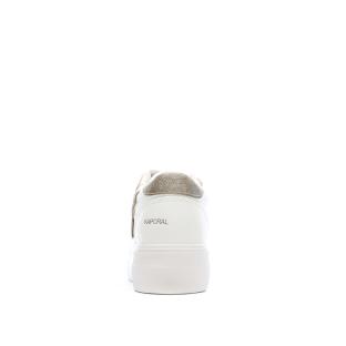 Baskets Blanche/Doré Plateforme Femme Kaporal Clovia vue 0