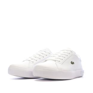 Baskets Blanches/Bleu Ado Lacoste Powercourt vue 0