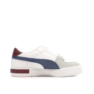 Baskets Blanches/Bleu Garçon Puma Block vue 2