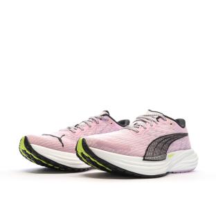 Chaussures de running Noires/Oranges Femme Puma Deviate Nitro 2 vue 6