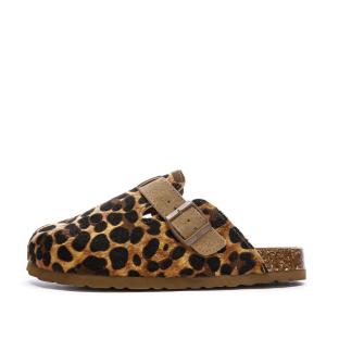 Sabots Noir/Camel à Imprimés Femme Xti 142871 pas cher