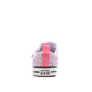 Baskets Rose Fille Converse All Star Hearts vue 3