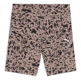 Short Beige/noir/Rose Fille Puma Ess Graphic Animal vue 0