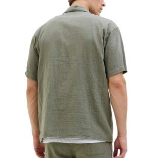 Chemisette Gaze de Coton Kaki Homme Jack & Jones Reaster vue 2