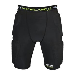 Pantalones cortos de compresión negros para hombre Select con almohadillas ver 0