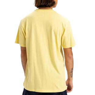 T-shirt Jaune Homme Quiksilver Retro Fade Yem vue 2