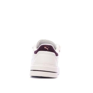 Baskets Blanc/Rose Puma Cali Court Match vue 3