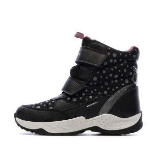 Après Ski Noir/Mauve Fille Geox Sentiero pas cher