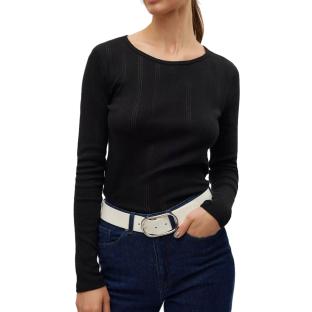 T-Shirt Manches Longues Noir Femme Vero Moda Lisa pas cher