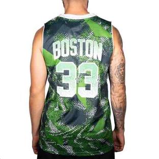 Boston Maillot de basket Vert/Noir/Blanc Homme Sport Zone vue 0