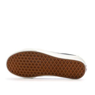 Baskets Gris/Blanc Femme Vans Sk8-low Canva vue 5