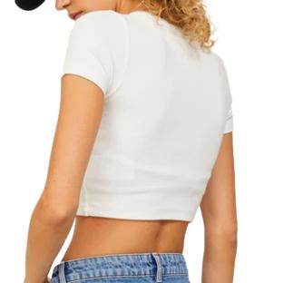 T-Shirt Blanc Femme JJXX Florie vue 2