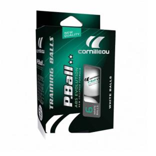 X6 Balles De Tennis De Table Blanches P-ball Abs Evolution 2 pas cher