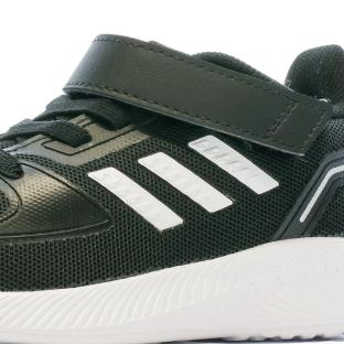 Baskets Noir/Blanc Garçon Adidas Runfalcon vue 7