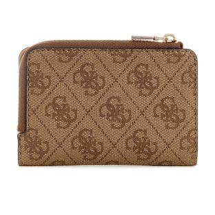 Portefeuille Marron Femme Guess Laurel Slg Zip vue 3