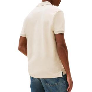 Polo Beige Homme Tommy Hilfiger Placket vue 0
