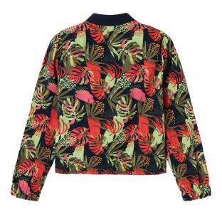 Veste Marine à fleurs Fille Name It Vana vue 2