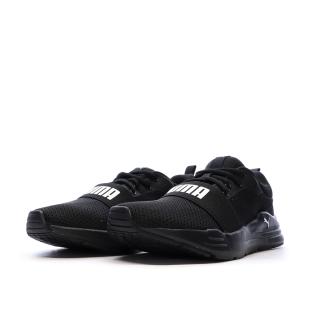 Baskets Noires Garçon Puma Wired Run vue 0