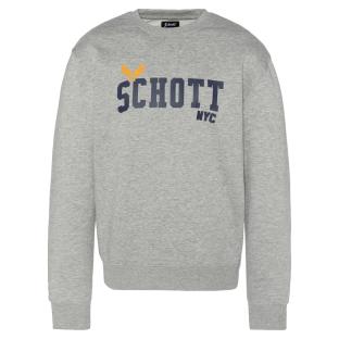 Sweat Gris Homme Schott Schott Heat pas cher