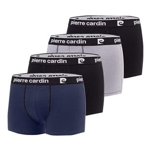 X4 Boxers Noir/Marine/Gris Pierre Cardin Ssvet pas cher