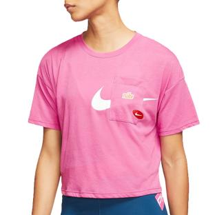 Rosa T-Shirt Frau Nike Icnclsh Ansicht 0