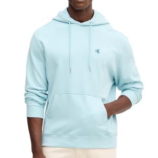 Sweat à Capuche Bleu Clair Homme Calvin Klein Jeans 350 Terry Monog pas cher