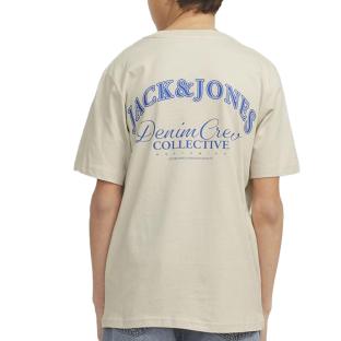 T-Shirt Écru Garçon Jack & Jones Brandes vue 2