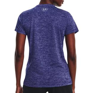 T-shirt de Sport Violet Femme Under Armour Tech SSV Twist vue 2