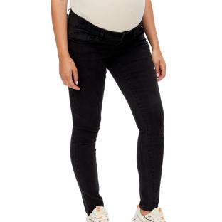 Jean Slim Noir de Grossesse Mamalicious Elastics vue 0