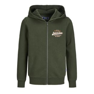 Sweat Zippe Vert Garçon Jack & Jones Jjelogo vue 0