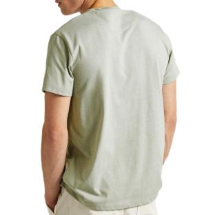 T-shirt Gris/Vert Homme Pepe jeans Clement vue 2