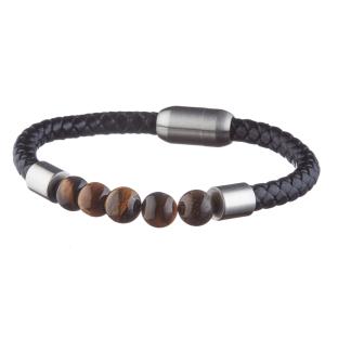 Bracelet Noir Homme Geographical Norway 315005 pas cher