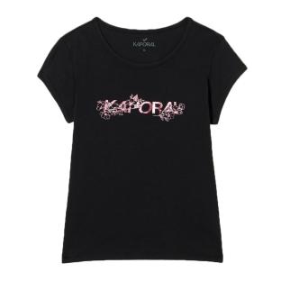 T-shirt Noir Fille Kaporal Foyce pas cher