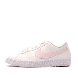 Baskets Blanches Fille Nike Blazer Low pas cher