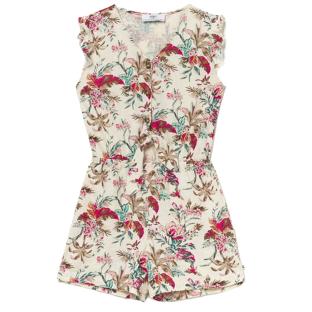 Beige/Fuchsia Girls’ Playsuit – Le Temps Des Cerises Yucagi Photo of the Espace des Marques %store% store - view of %key%