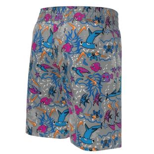 Short de bain Gris/Bleu Garçon Nike NESSC vue 0