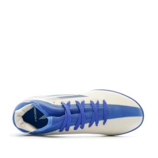 Chaussures de Futsal Bleu/Blanc Garçon Adidas X Speedflow.3 Tf J vue 4
