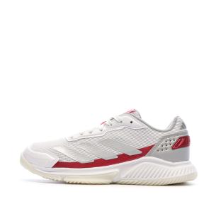 Chaussures de Padel Blanc/Rouge Femme Adidas Courtquick vue 0