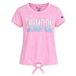T-Shirt Rose/Bleu Fille Champion Graphic vue 0