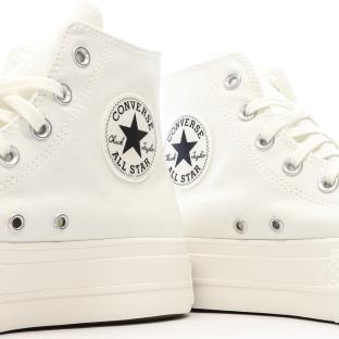 Baskets Blanches Femme Converse Chuck Taylor All Star Perles vue 7