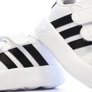 Baskets Blanches/Noires Garçon Adidas Grand Court 2.0 vue 0