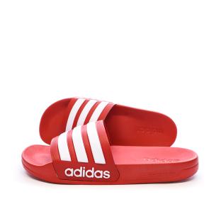 Claquettes Rouges/Blanches Homme Adidas Adilette pas cher