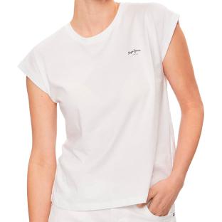 T-shirt Blanc Femme Pepe jeans Lory pas cher