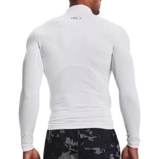 T-shirt Blanc Homme Under Armour Comp Mock vue 2