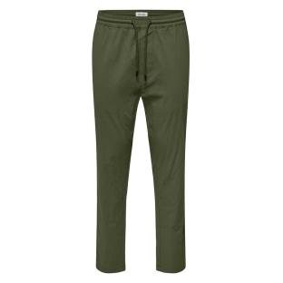 Pantalon fluide Kaki Homme Only & Sons Capri pas cher