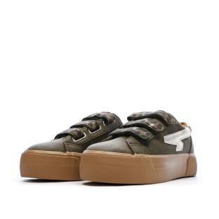 Baskets Kaki Plateforme Femme Kaporal Clovia vue 0