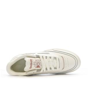 Baskets Blanche/Rose Femme Reebok Club C Extra 100033105 vue 4