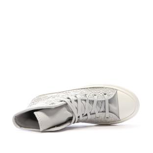Baskets Grises Dentelle Femme Converse Chuck Taylor All Star Lift vue 5