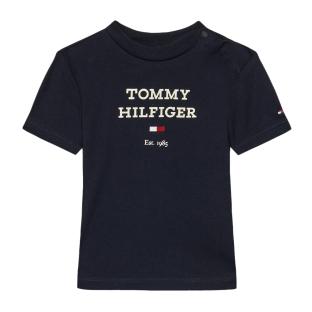 T-shirt Marine Garçon Bébé Tommy Hilfiger KN0KN01761 pas cher